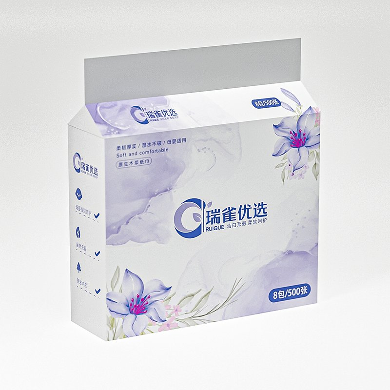 Soft and Absorbent Virgin Pulp Facial Tissue for All Skin Types