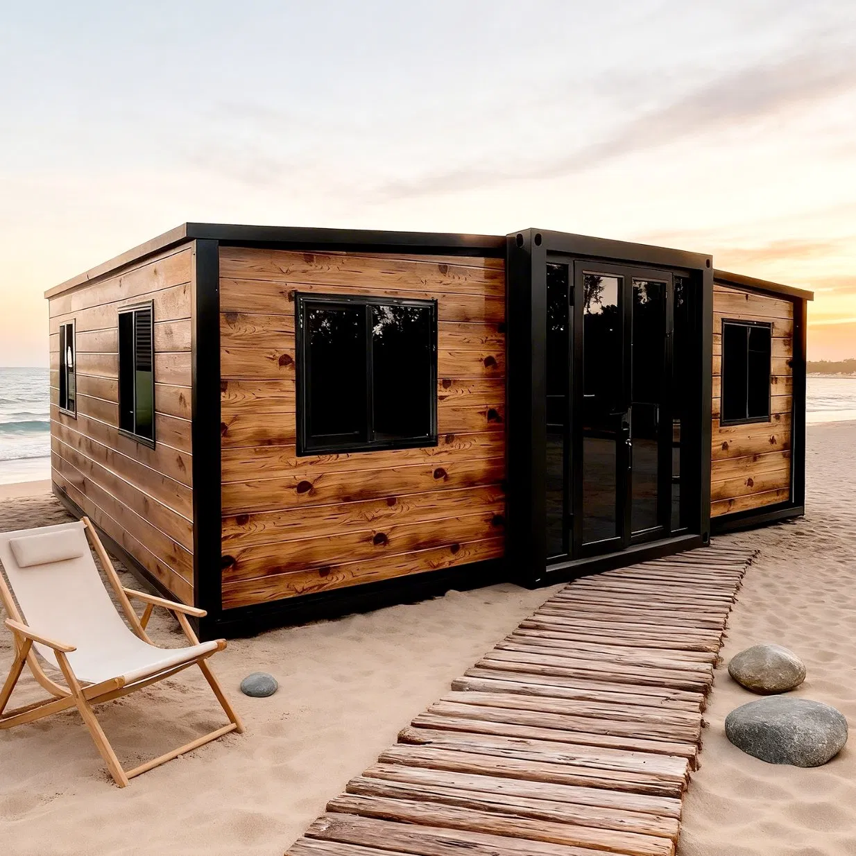 Customized Luxury Prefab Modular Prefabricated Tiny Office Expandable Container House