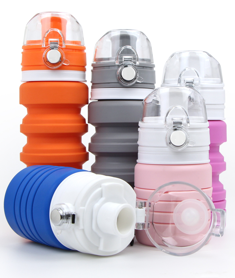 Складная силиконовая кружка для напитков 400 мл