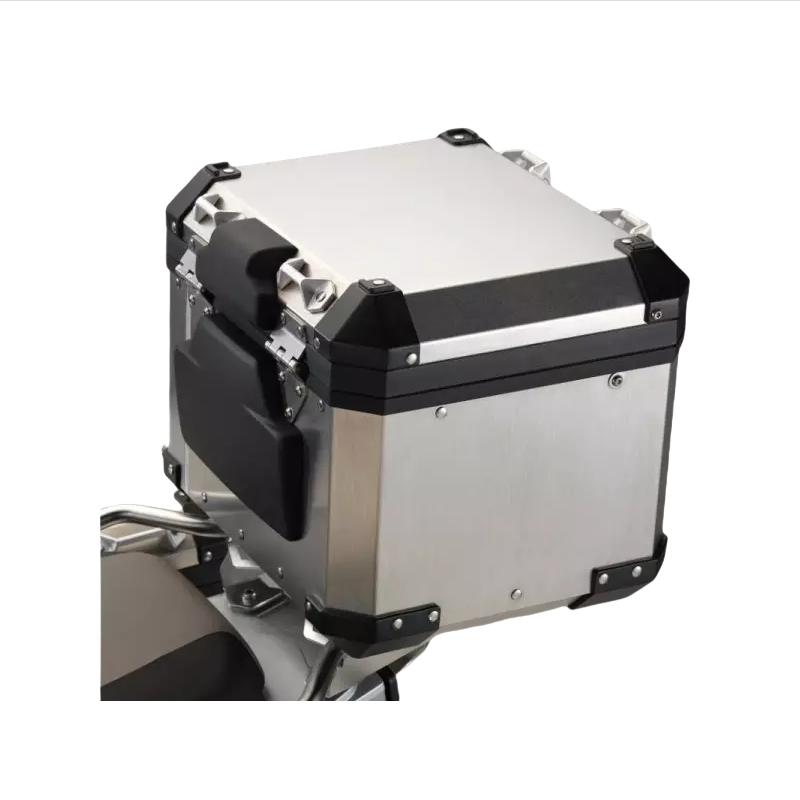 Aluminum Motorcycle Panniers Top Box with Rack Bracket Support