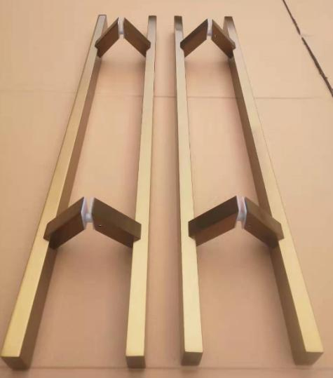 Modern Good Quality Stainless Steel Square Tube Door Handles for Wooden Door