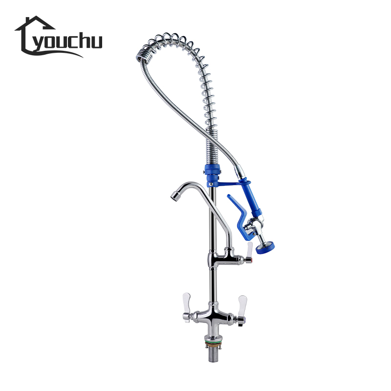 Professional Pre-Rinse Kitchen Faucet for Restaurants and Cafes