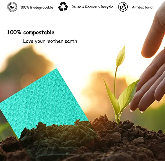 Esun Eco-Friendly Reusable and Absorbent Swedish Dishcloths for Kitchen