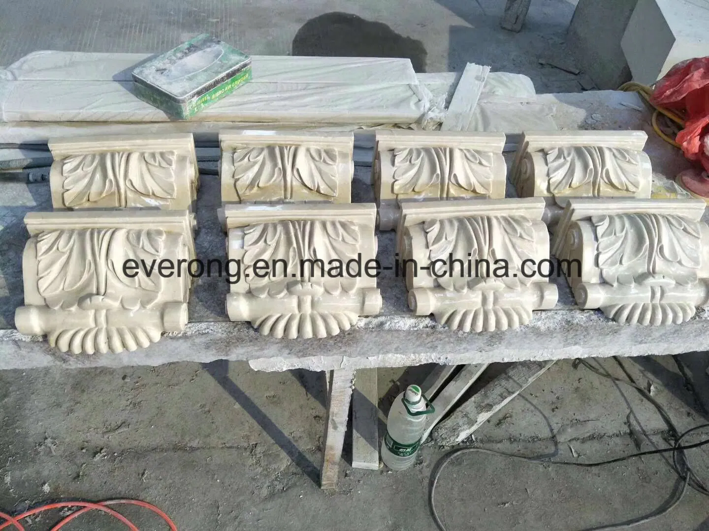Construction Material, Natural Marble Roman Column Base for Villa Decoration