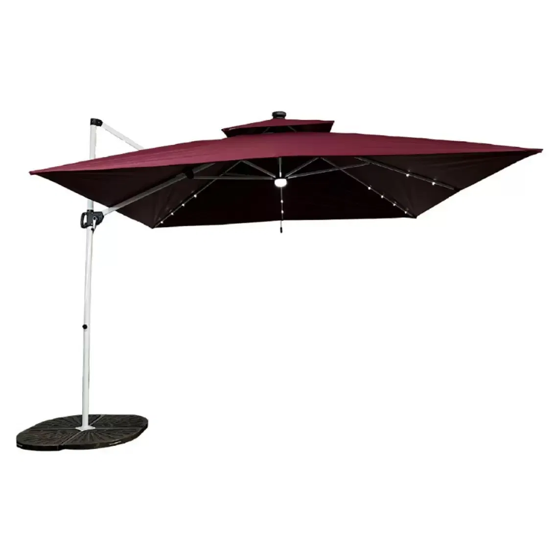 Римский зонт для двора 2.5x2.5 м, алюминиевая стойка
