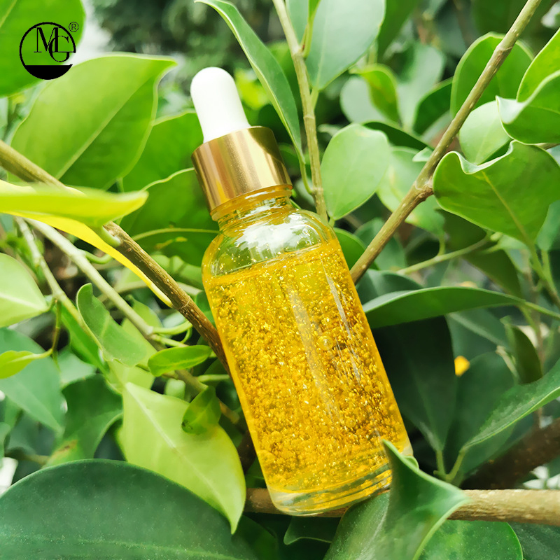 Private Label Facial Organic Oil 24K Gold Essence Repairs Fine Pores Essence