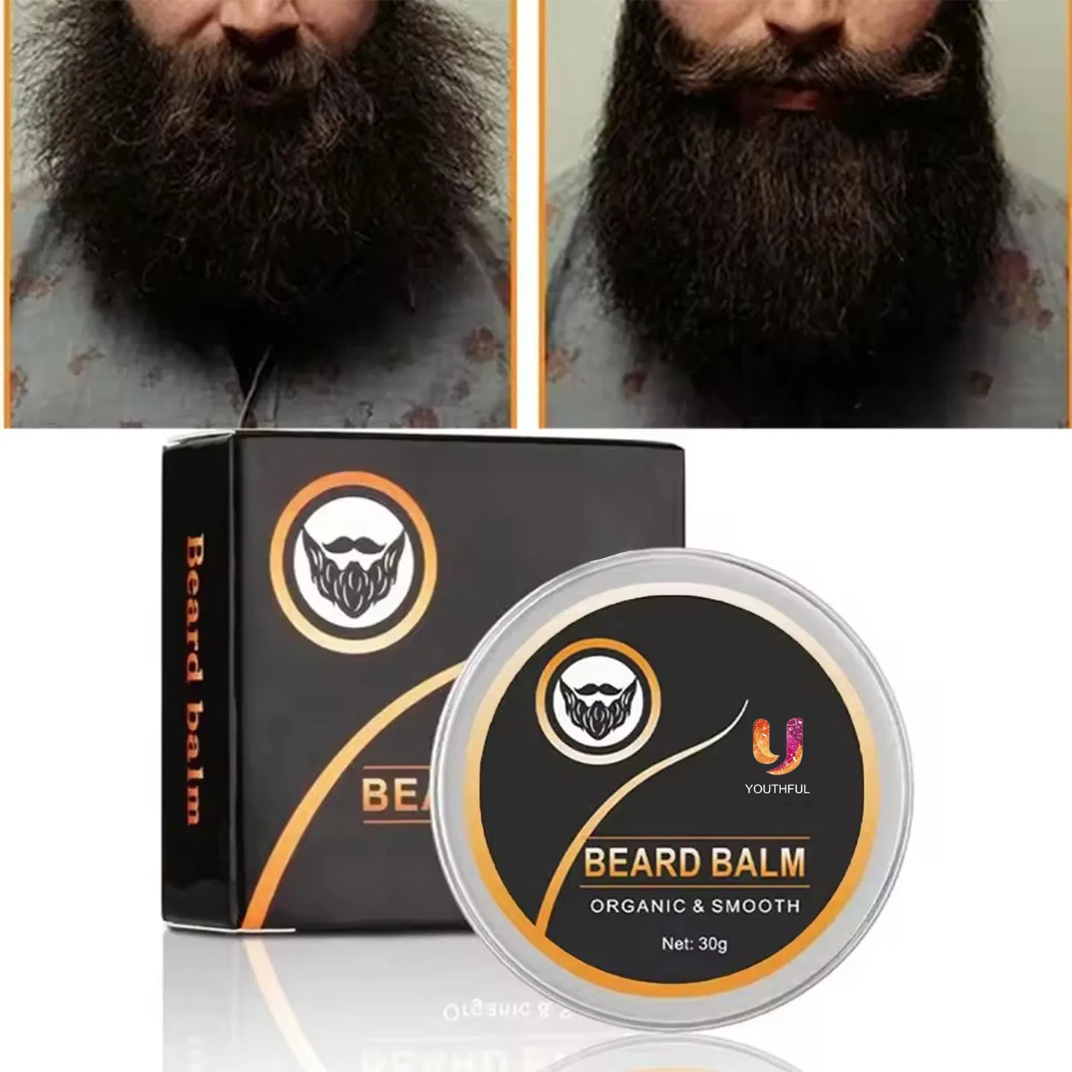 Natural Moisturizing Smoothing Beard Professional Care Cream