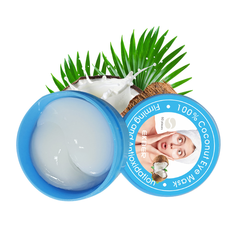 Customize Label Remove Dark Circle 100% Pure Coconut Moisturizing Patch Eye Mask Gel Pads Jelly Eye Patches