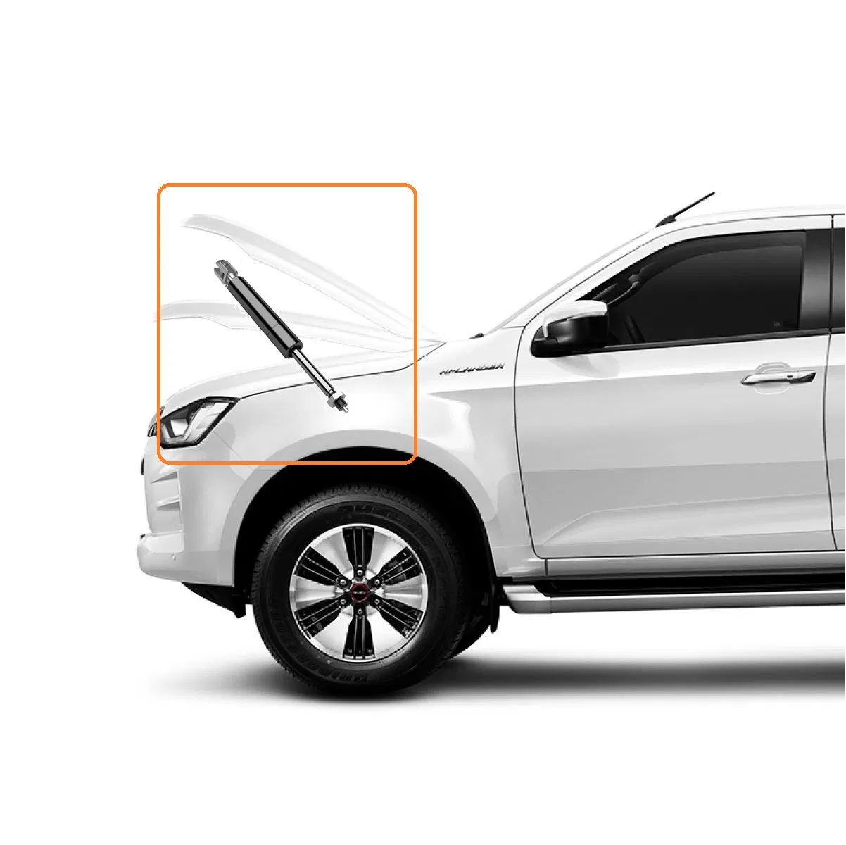 Heavy Duty Car Hood Strut Gas Springs Kit