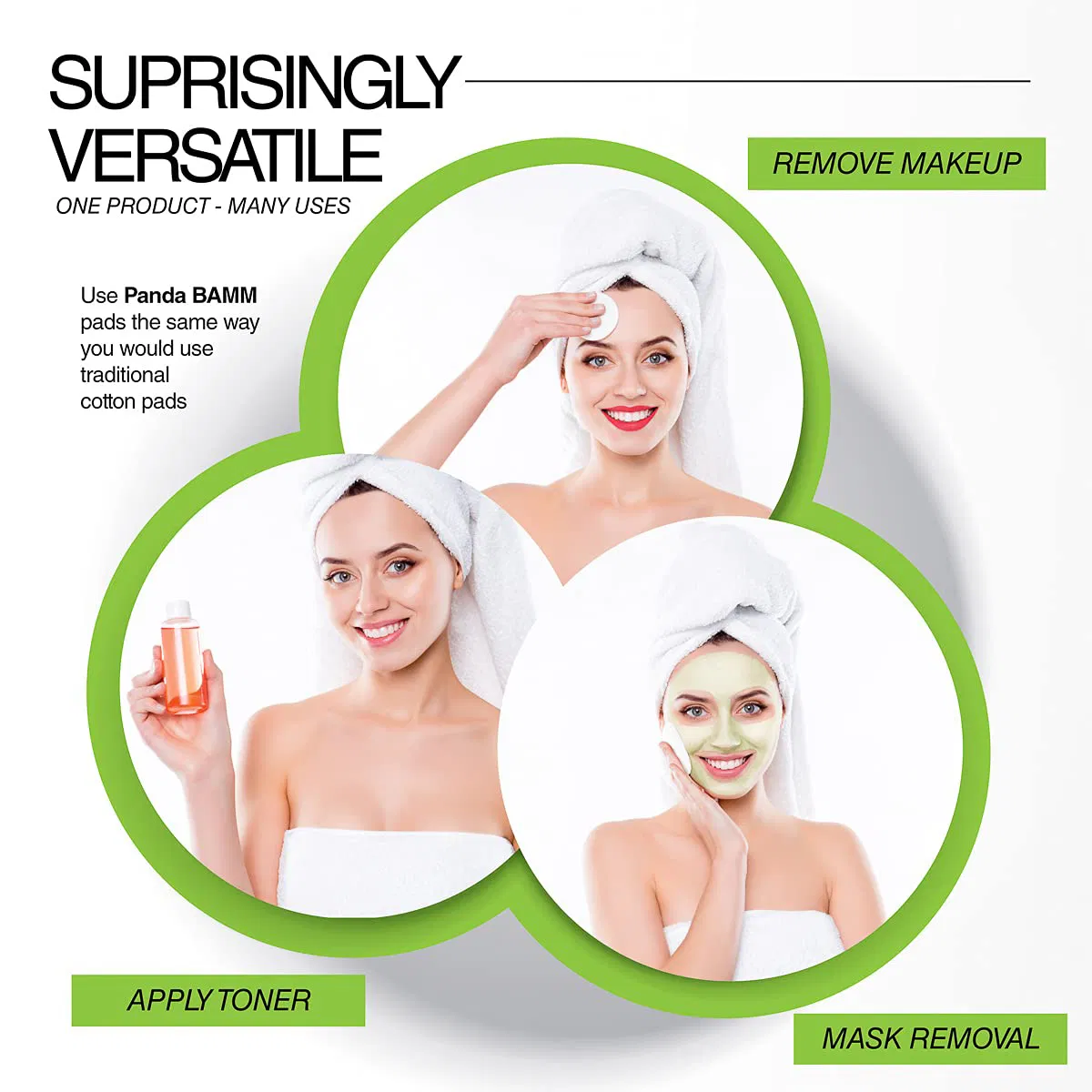 Multi-Pack Round Nail Polish and Cleansing Face 100% Pure Cotton Pads for Removing Makeup