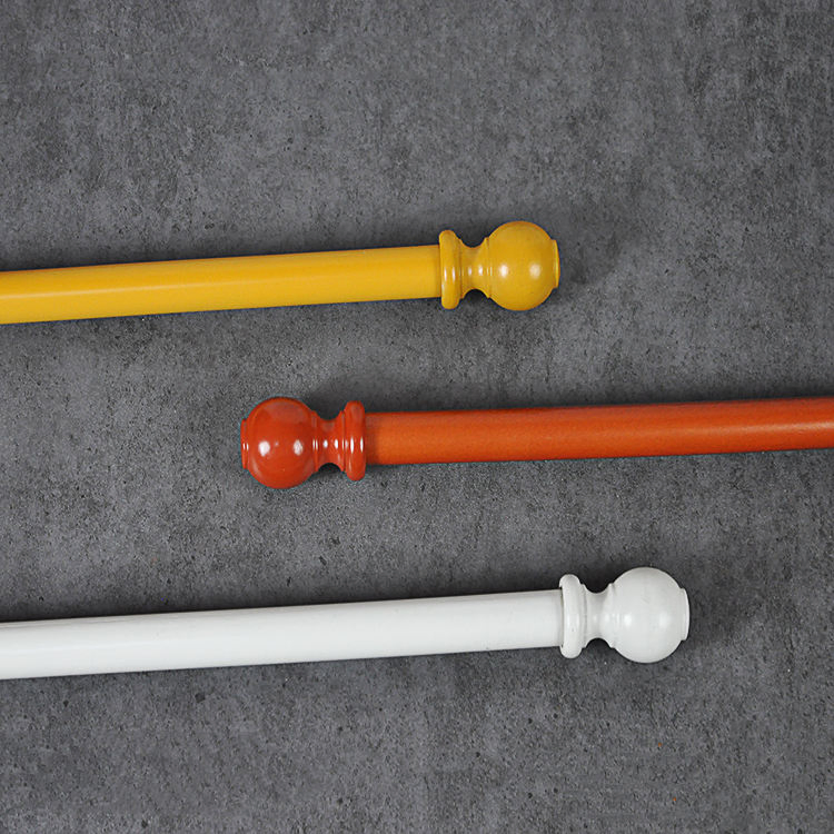 Wholesale Custom 22mm 28mm 35mm Wooden Curtain Poles Wood Window Curtain Rods