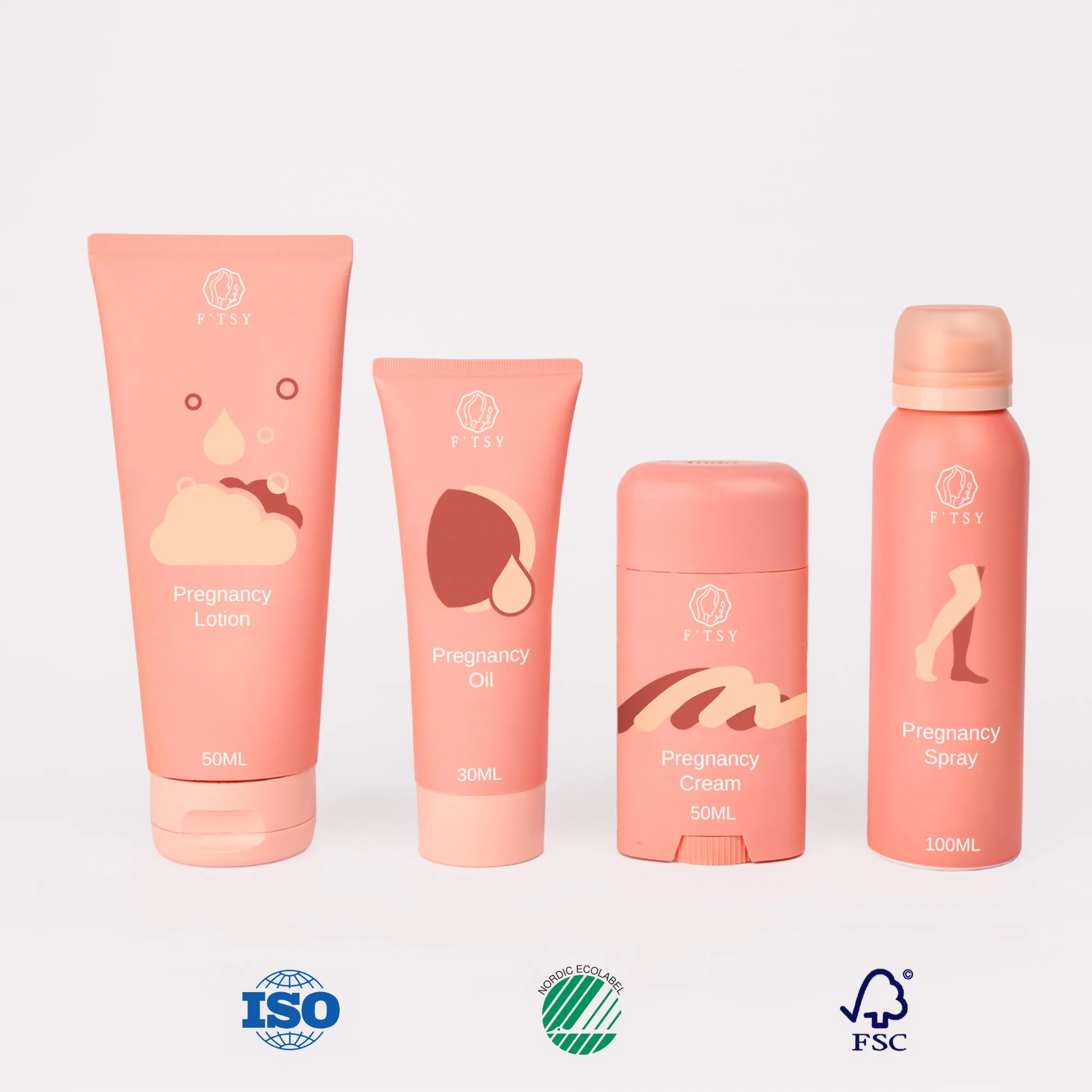 Directly Factory Natural Organic Pregnancy Must-Haves Body Care Sets Soften and Smooth Skin Remove Stretch Marks Pregnancy Gift Set