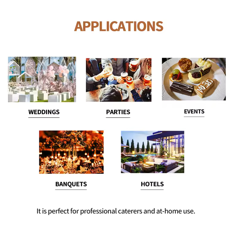 Xiangsheng 6L Stainless Steel Round Chafing Dish with Hanging Lid