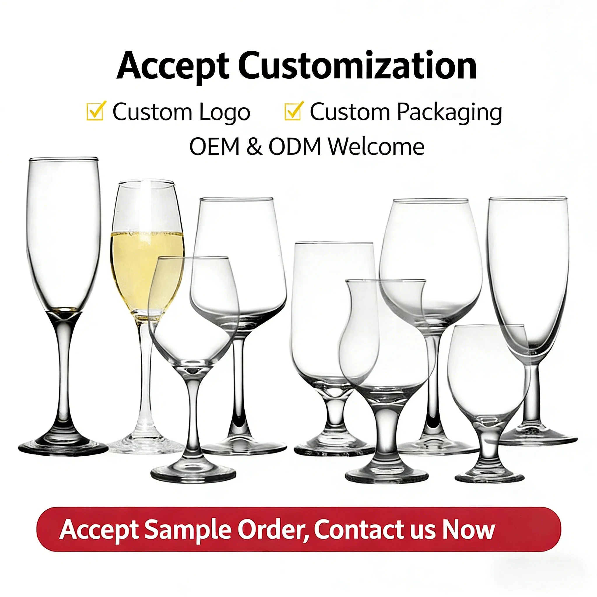 730ml Free Sample Lead Free Long Stem Glassware Crystal Glass Cup Goblet Stemware Wine Glasses Manufacturer for Wedding Party