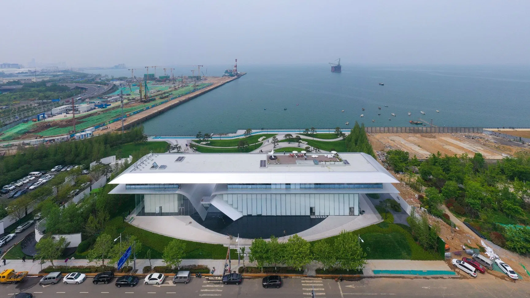 Unique Shaped Building with Innovative Design and Aesthetic Appeal