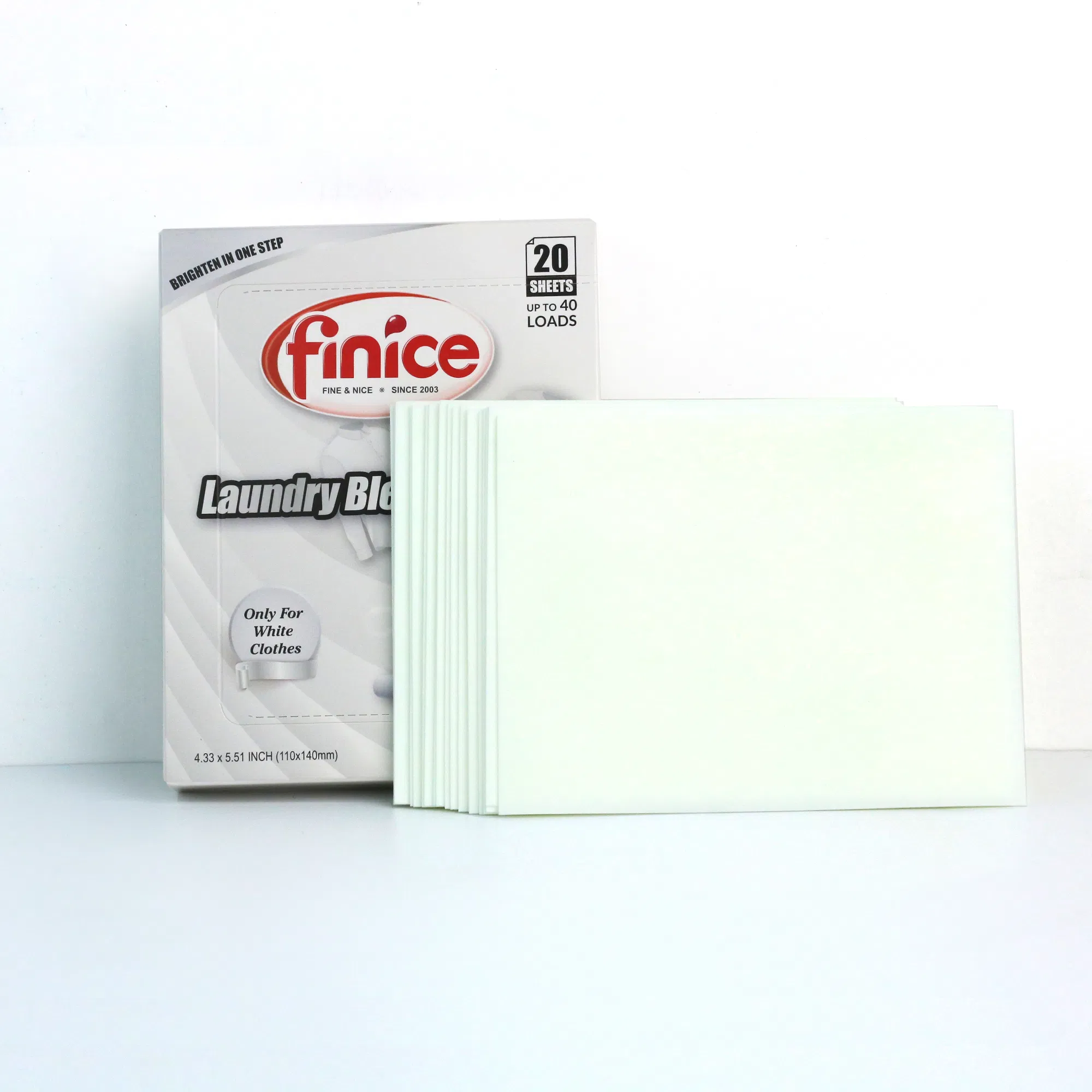 Private Label Laundry Bleach Sheet White Clothes Bleaching Sheet