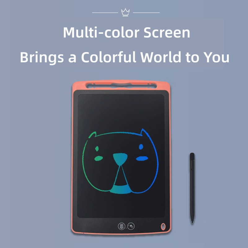 8.5 Inch LCD Writing Tablet for Kids, Colorful Doodle Board Drawing Tablet with Lock Function, Partially Erasable Reusable Writing/Drawing Pad-Blue