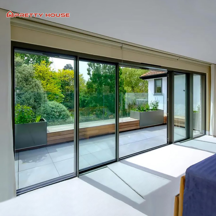 Heavy-Duty Commercial Energy Efficient Large Slide Door Waterproof Soundproof Glazed Doors