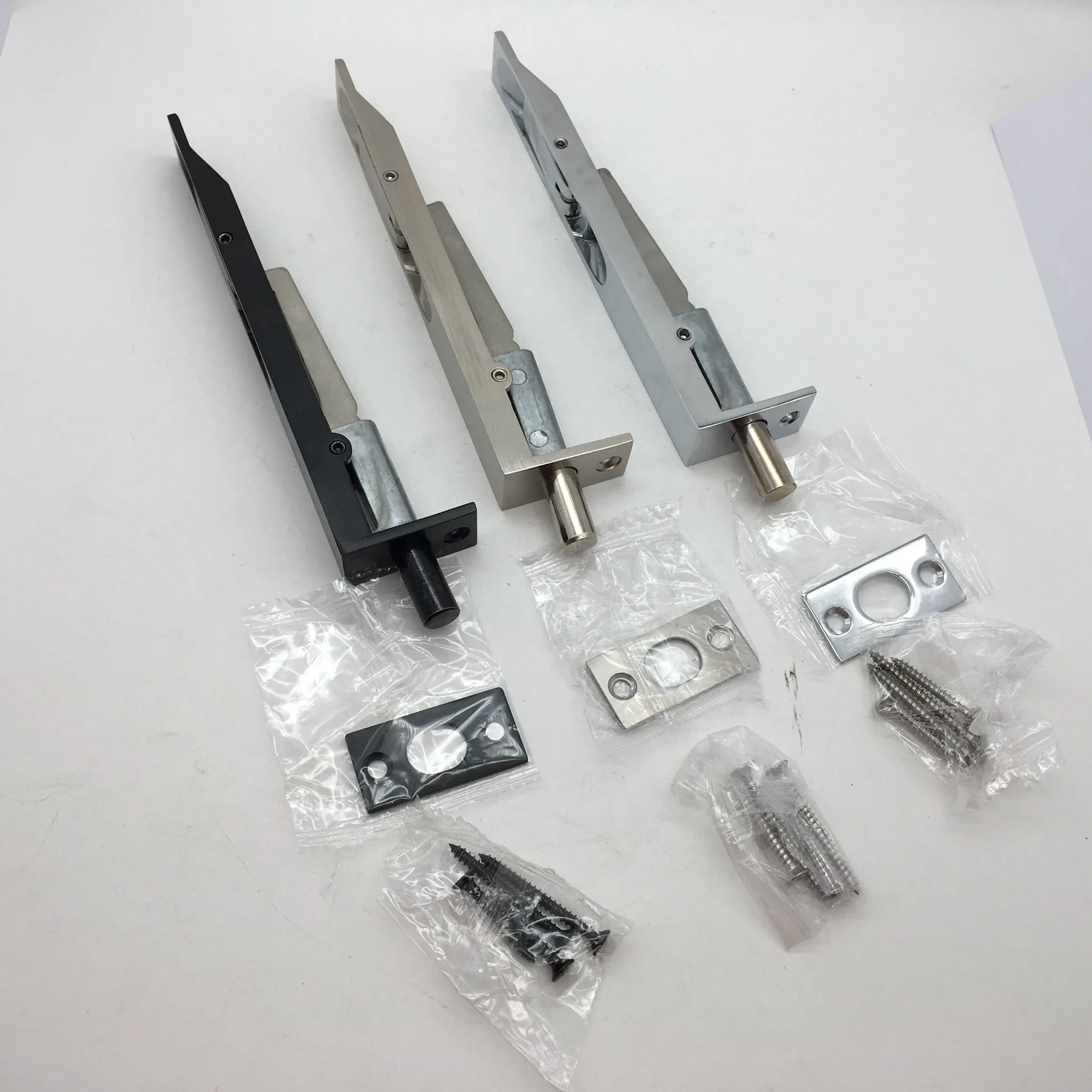 Zinc Alloy Door Bolt Security Door Guard Lever Action Flush Latch Slide Bolt Lock