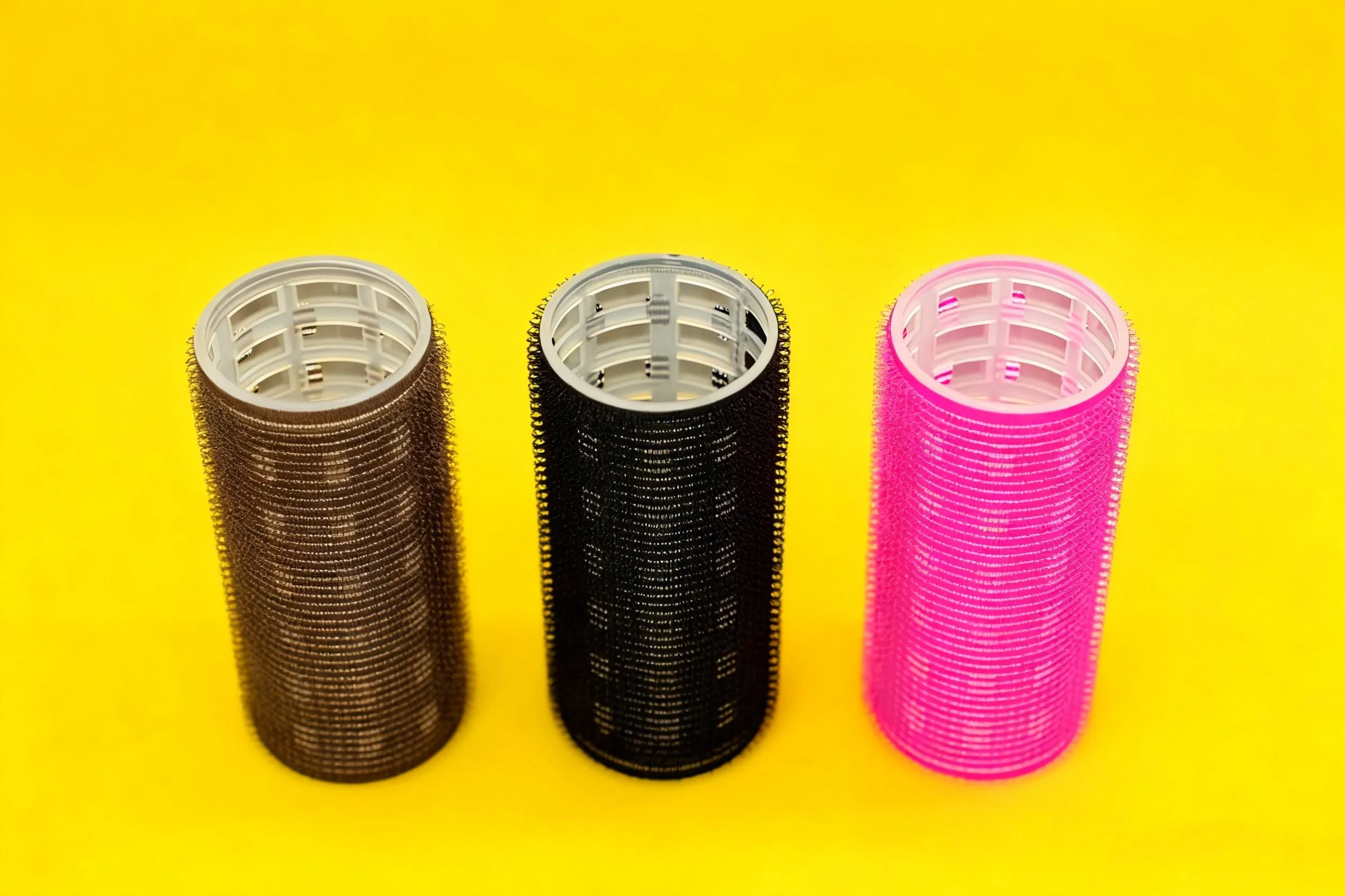 Набор разноцветных пластиковых бигуди для укладки