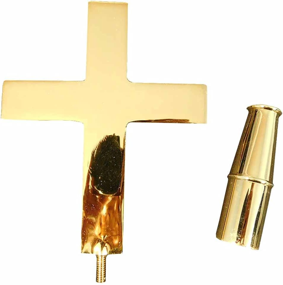 Customized Precision Metal Gold Brass Flag Pole Finial Staff Spear for Indoor Flagpole Topper Accessories Parts Decoration