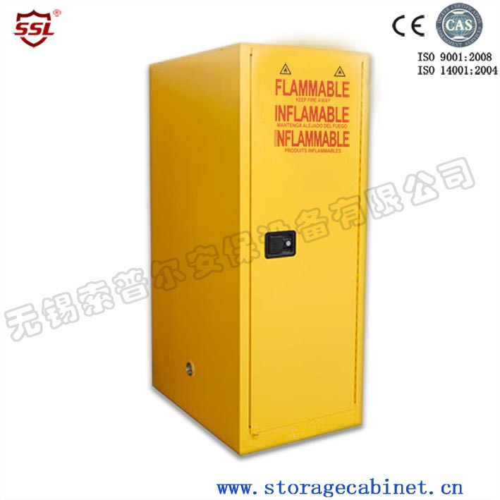 22-Gallon Adjustablesingle Doorchemical Storage Cabinets with Distinct Safety Signs and Directions / Bullet Latches