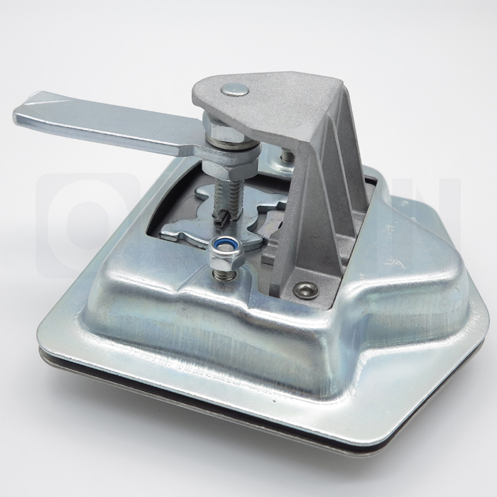 RV Door Stainless Steel Highly Polished Folding T Handle Lock Quarter Turn Latch for Trailer Truck Tool Box