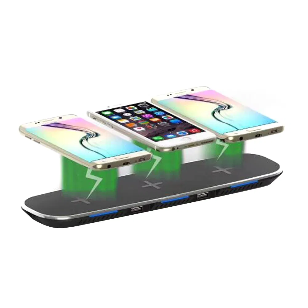 Быстрая беспроводная зарядка 2A Qi для iPhone и Samsung