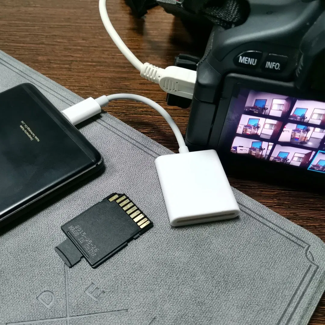 Кард-ридер USB-C для смартфона с SD-картой