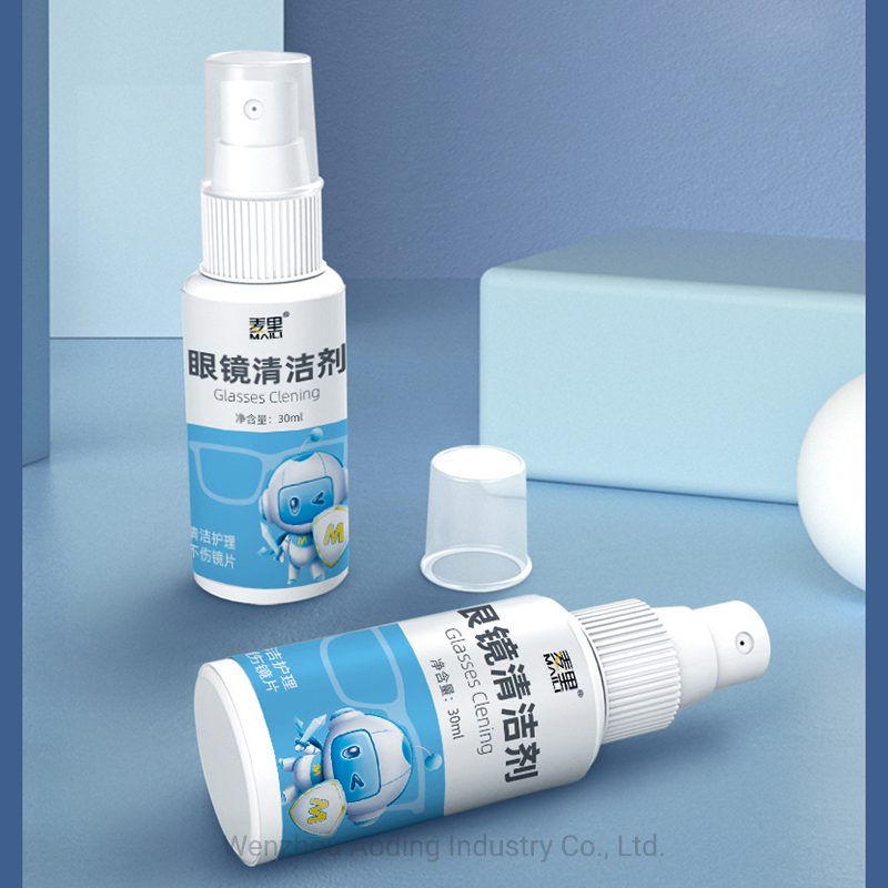 30ml Lens Cleaner Glasses Cleaning Liquid Spray for Optical and Sunglasses Eyeglass with Custom Logo