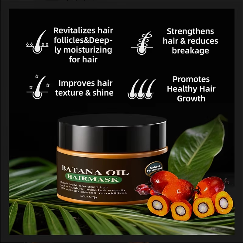 Private Label Organic Herbal Batana Oil Cream Custom Logo Wholesale Natural Pure Plant Batana Oil Treatment for Hair