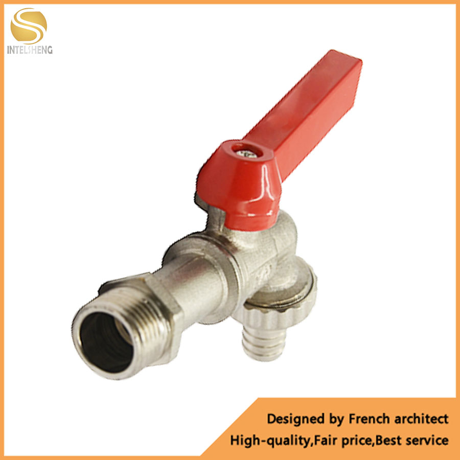 Ball Valve CF8m Hose Tap Bibcock Thread with Nut and Seal