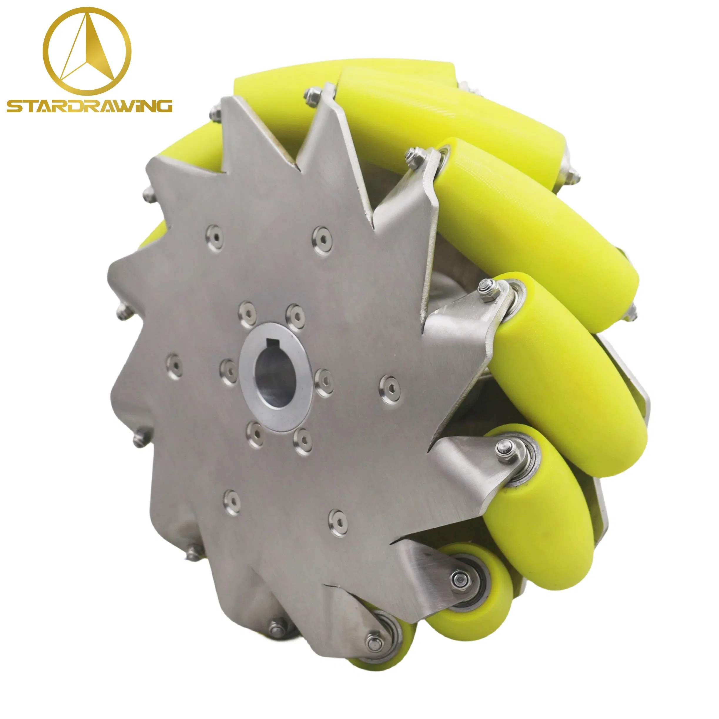 Stardrawing 304 Stainless Steel 100mm 4inch 100kg Mecanum Wheel for Agv