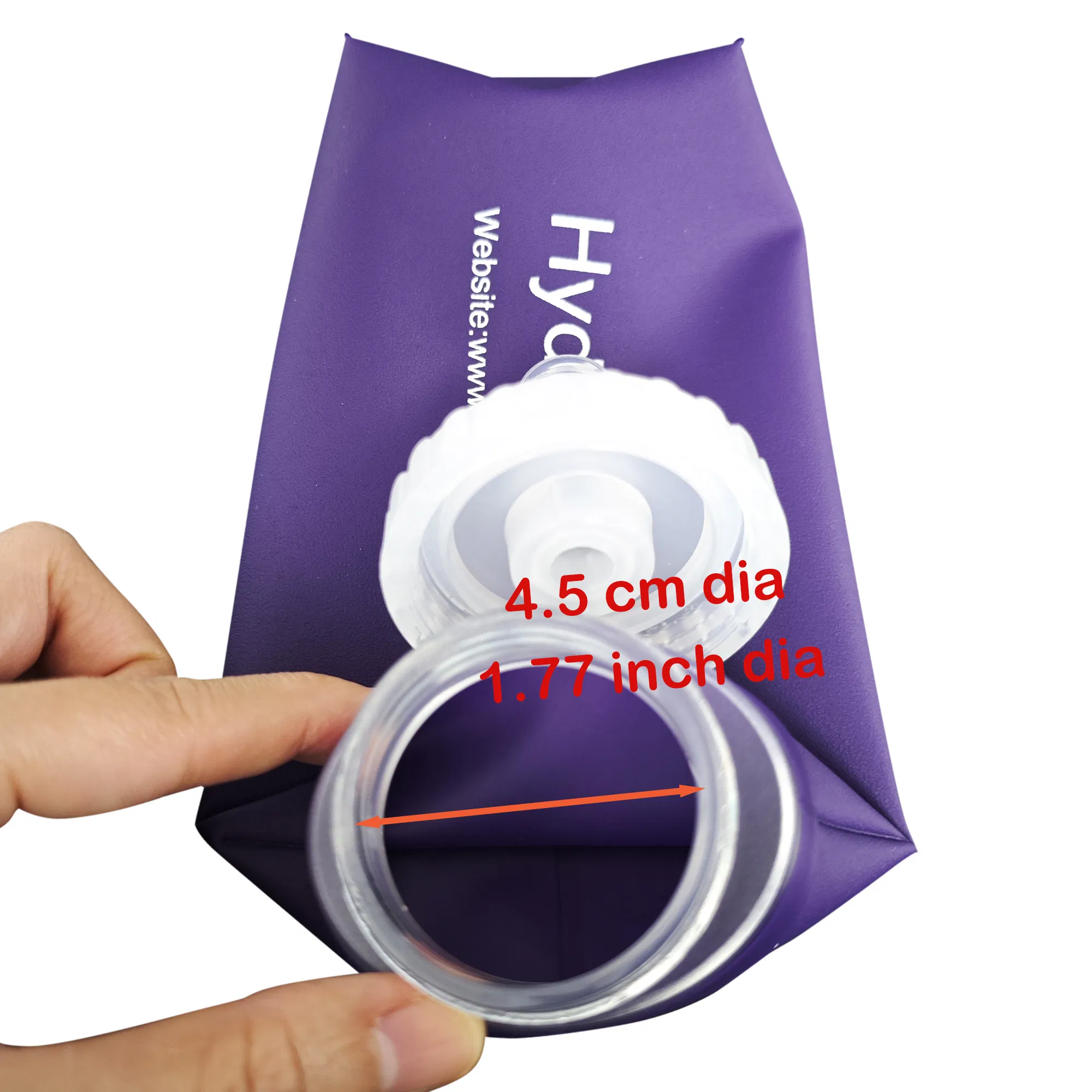 Складная бутылка для бега Purple, 500 мл, BPA-Free