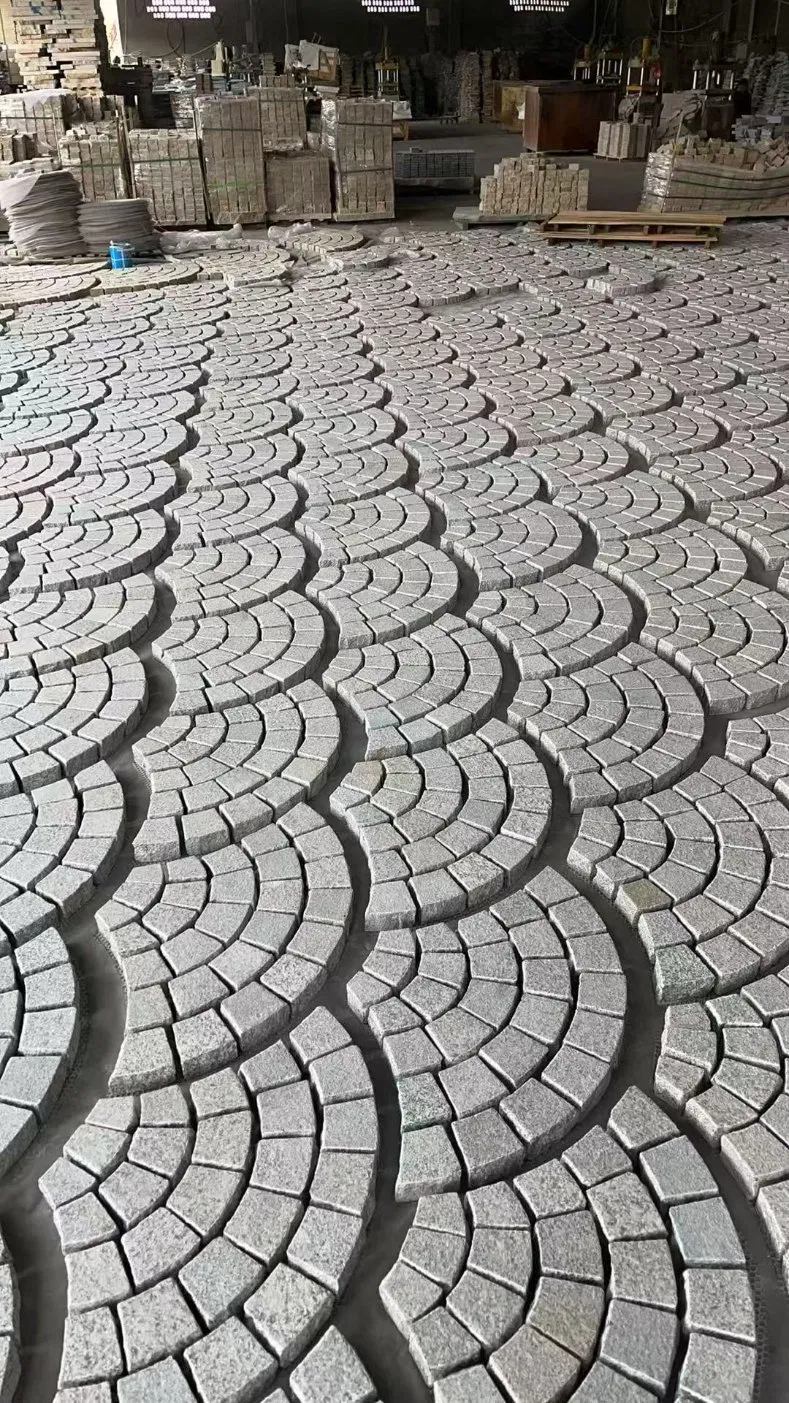 Natural split/flamed/bush-hammered/sandblasted/brushed Light Grey Granite Paver for garden/outdoor/outside landscape/floor/wall/pool tiles/slab