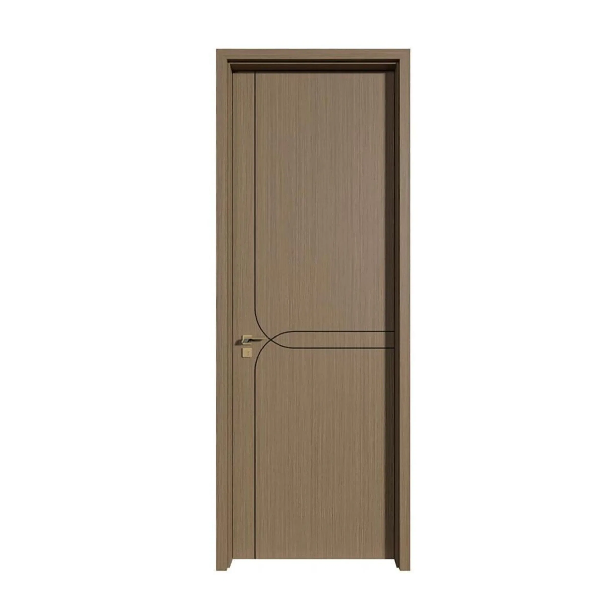 PVC Door New Design Factory Wood MDF Doors High-End International Standard Security Elegant WPC Door for Bathroom
