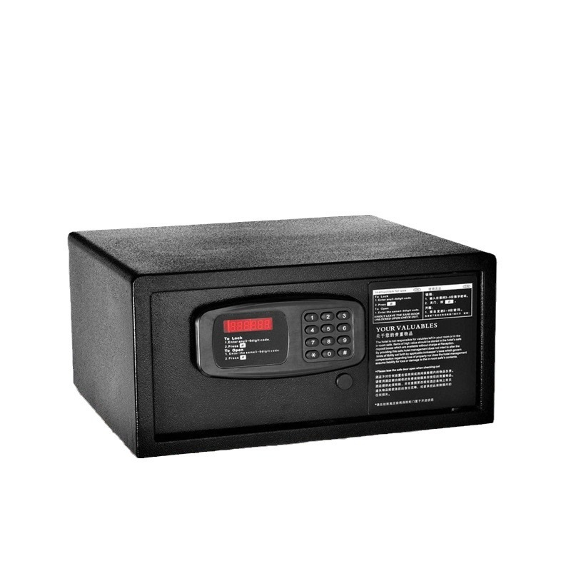Premium Black Safety Deposit Box with Secure Digital Access for Hotels Use