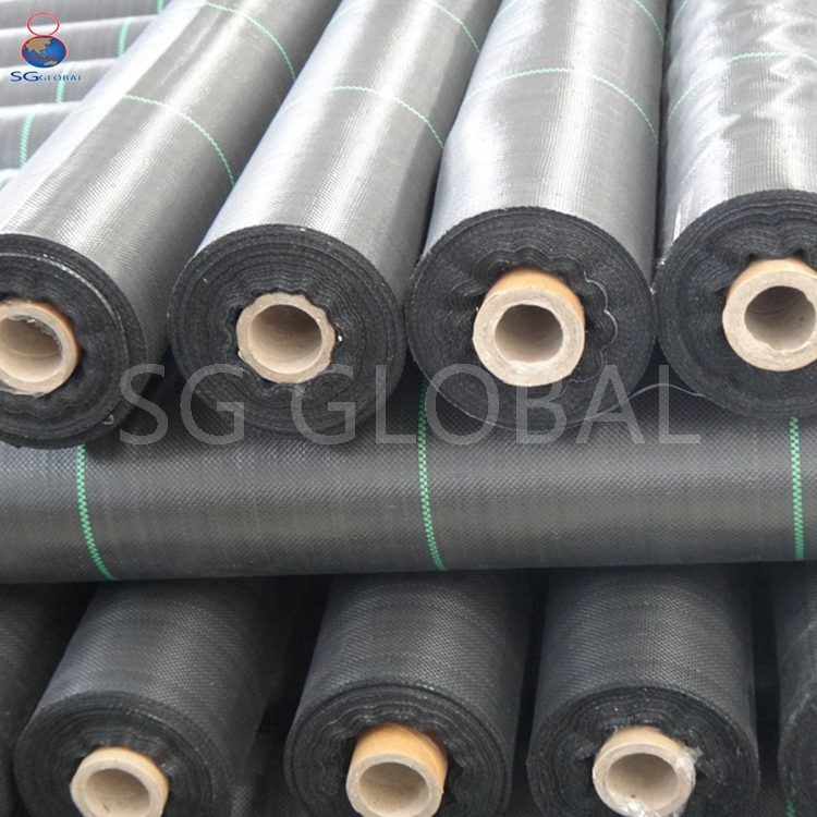 China Wholesale 120GSM Black PP Woven Ground Cover Weed Barrier Landscaping Fabric