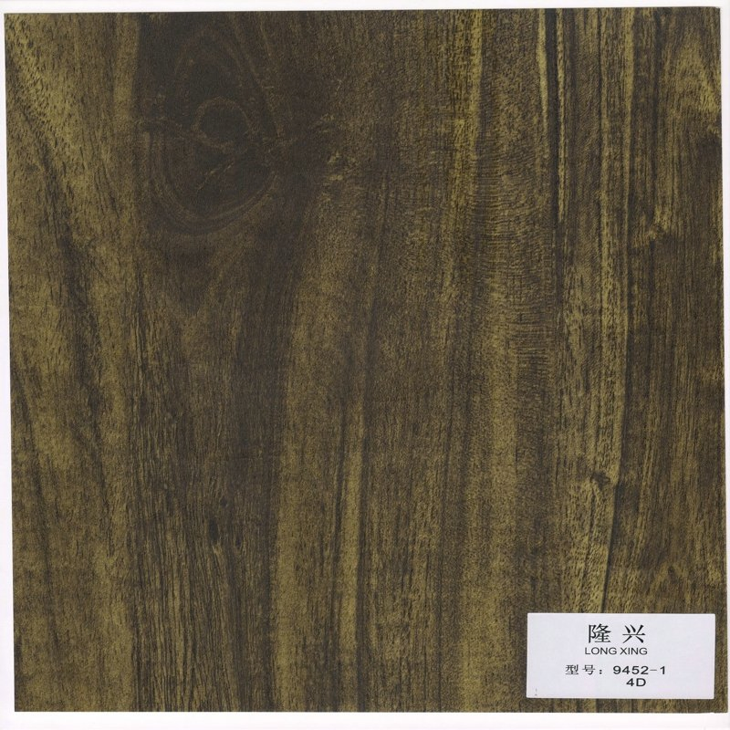 Factory OEM Decorative Paper Laminate Finish Foil Paper PU Coated Embossed Surface