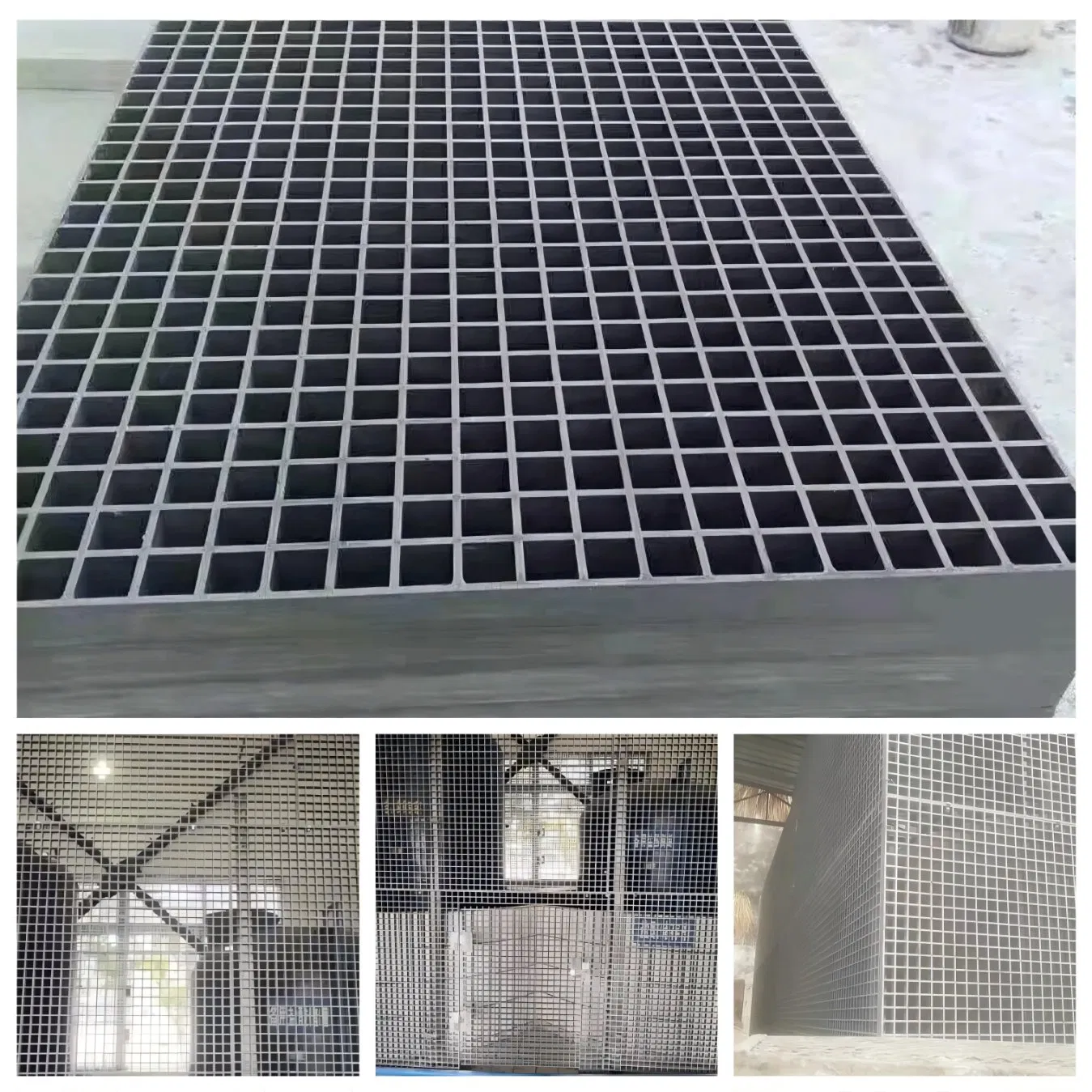 High Strength FRP Grating Corrosion Resistant High-Temperature Resistant Glass Fiber Grating