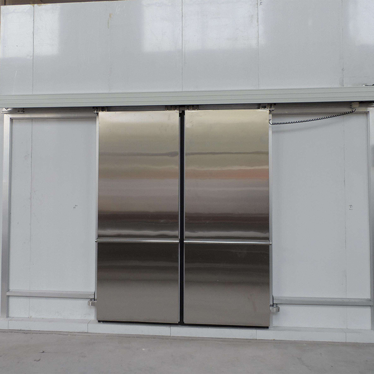Automatic or Manual Industrial Thermal Insulated PU Sandwich Panel Cold Room Storage Sliding Door for Chiller Warehouse