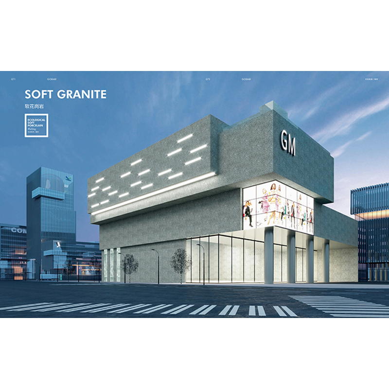 Flexible Stone Veneer Natural 3D Cladding Exterior Mcm Sheet Granite Tile