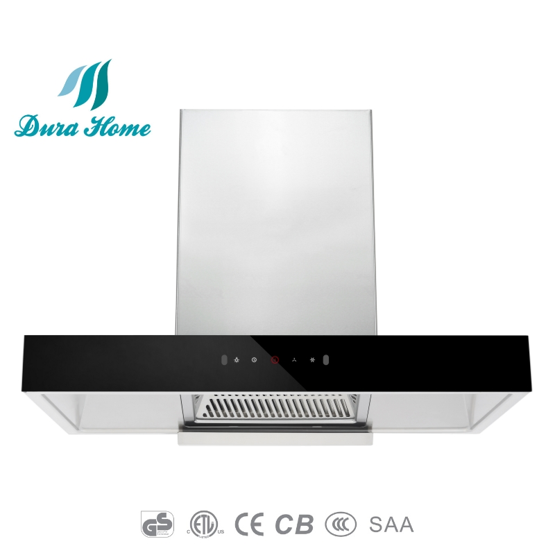 High-Efficiency Black Kitchen Hood Cooker Hood Chimney Range Hood 110V Power