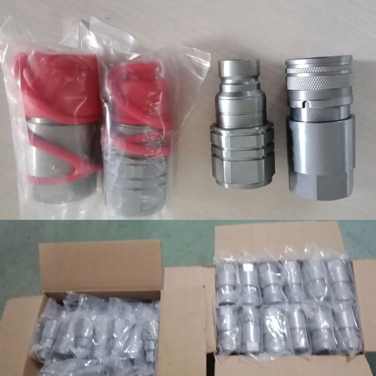 Naiwo Quick Connector 1/2 Bsp Quick Release Coupling Steel Flat Face Quick Coupler Plug Set