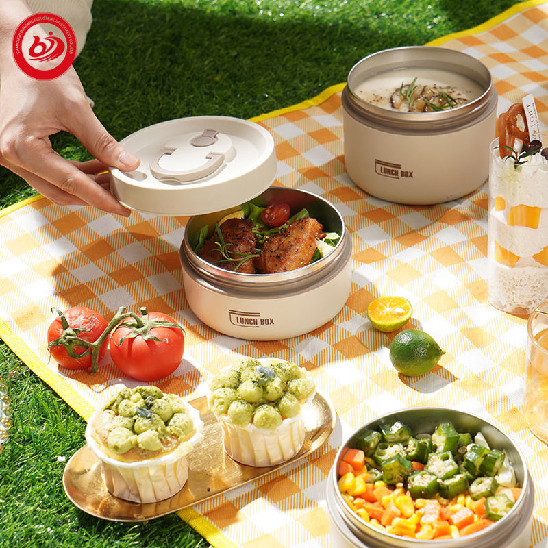 Portable Multiple Capacity Leakproof Food Container Stainless Steel Vacuum Insulated Lunch Box