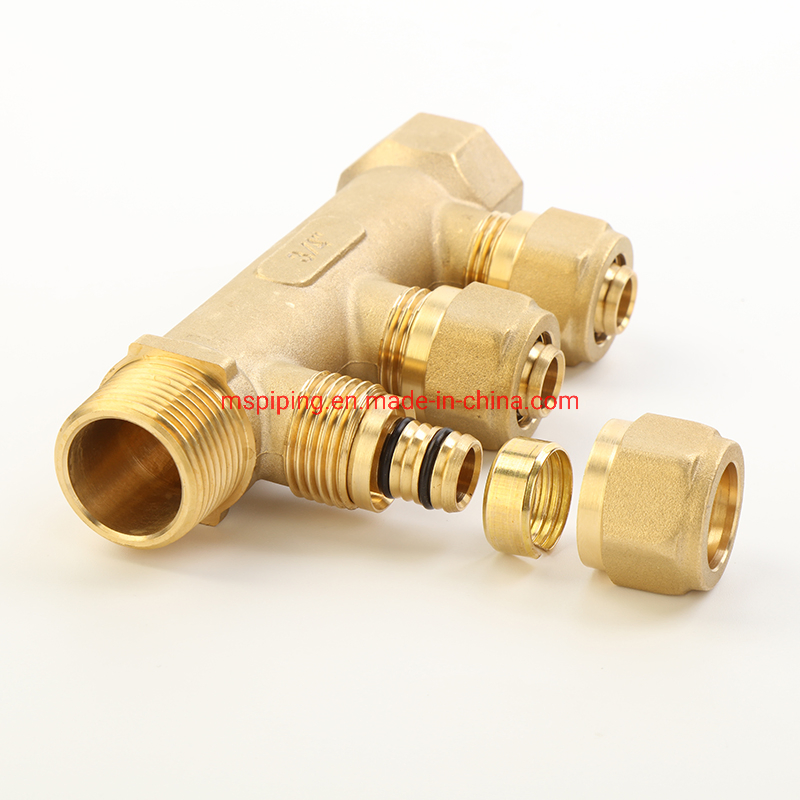 China Manufacturer Casting Brass Floor Heating Manifold Brass /Copper Without or with Nickel Plated