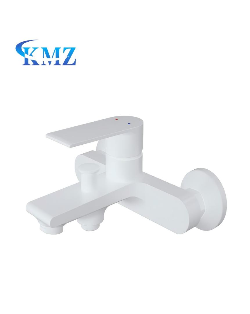 Multifunctional Chrome-Plated Brass Double-Handed Faucet Hot and Cold Bathhtub Shower Faucet for Bathroom Use