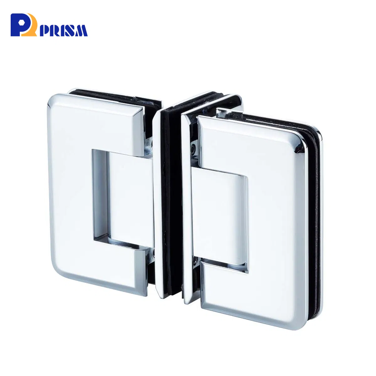Beveled Edges -180° Heavy Duty Shower Door Hinge Brass Chrome Hinge Custom Frameless Glass Hardware