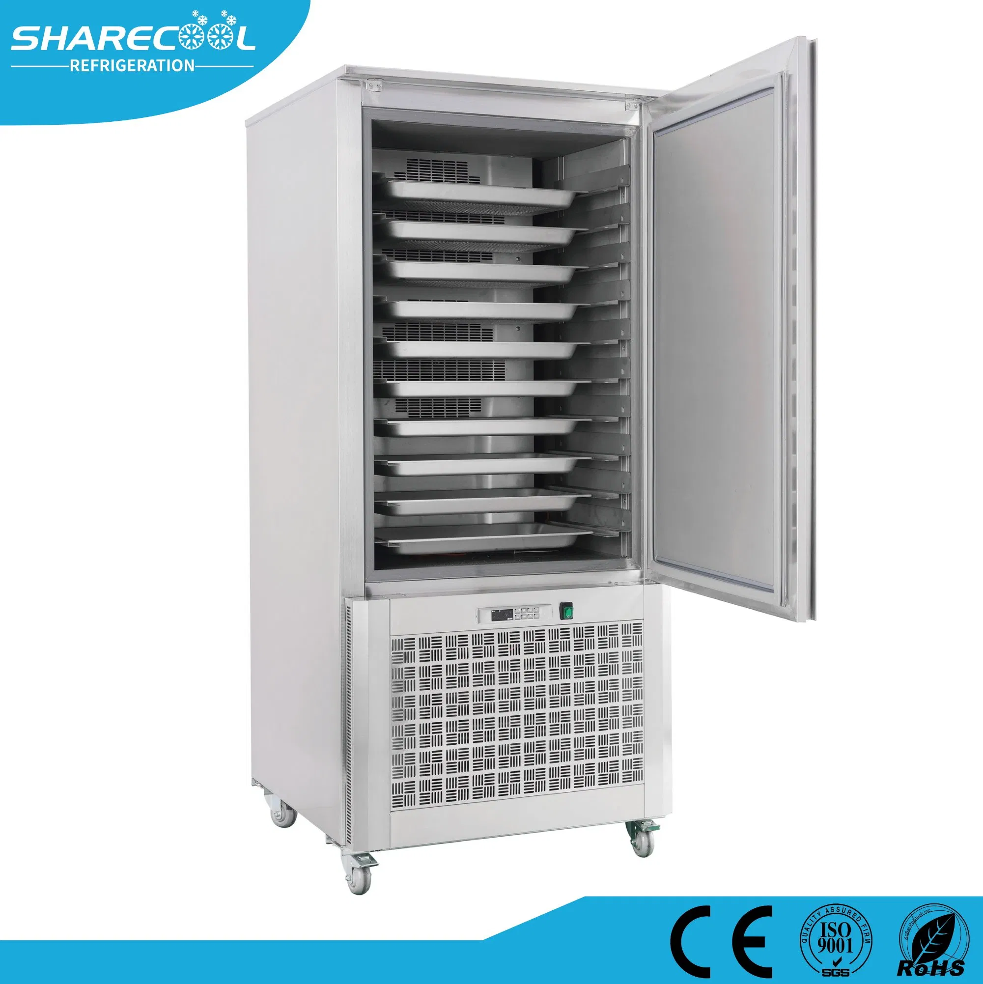 10pans Blast Freezer for Ice Cream Restaurant Blast Chiller Freezer