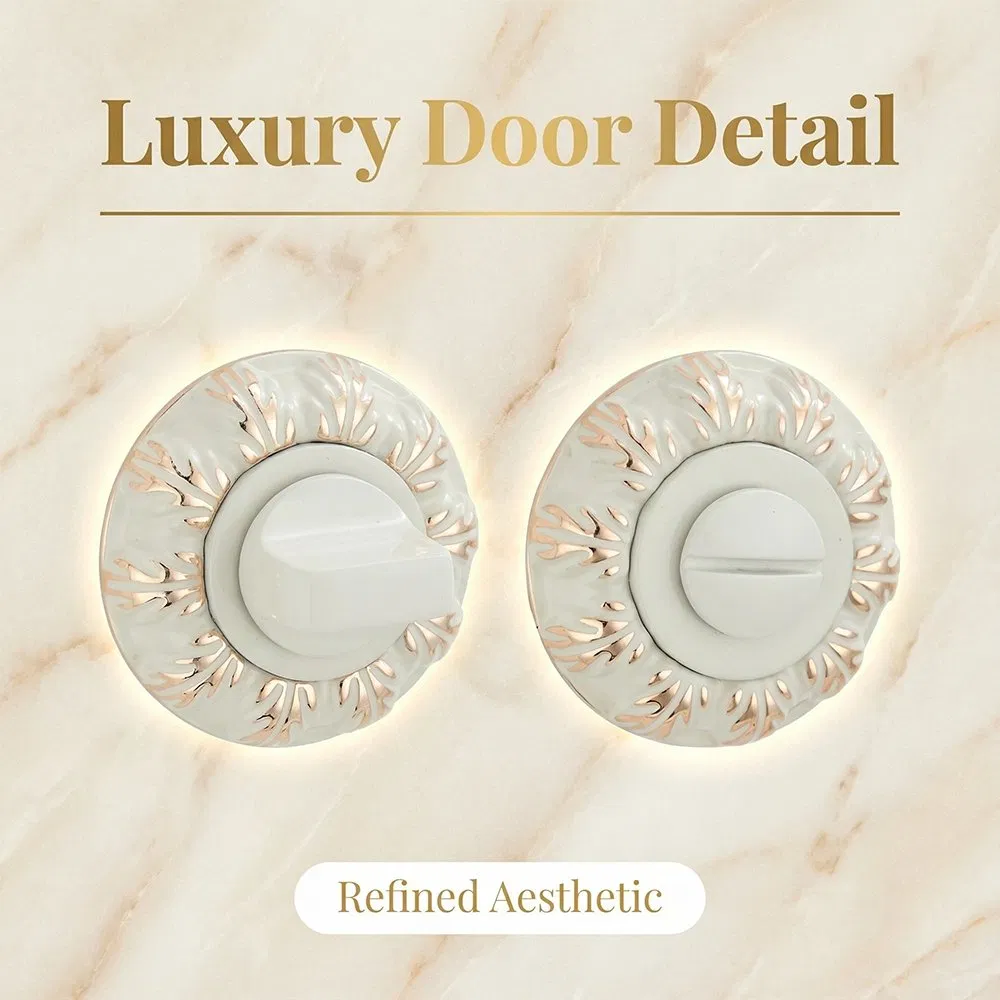 Euro Cylinder Accessories Fitting Rosette Mortise Door Lock Escutcheon with Knob